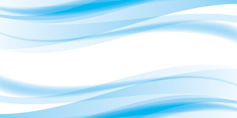 滑らかな曲線の背景　青