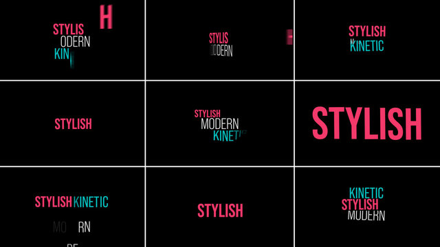 Kinetic Typography Stylish Animated Titles