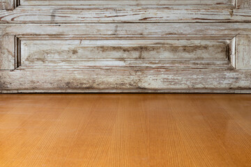 Wooden surface background ,free space for decoration. Copy space