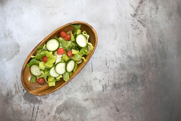 Salad with Cucumbers and Tomatoes