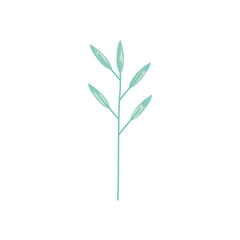 green branch icon, detailed style