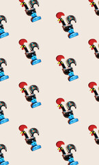 Portugal rooster pattern