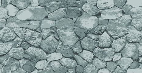Stone texture, monochrome seamless pattern