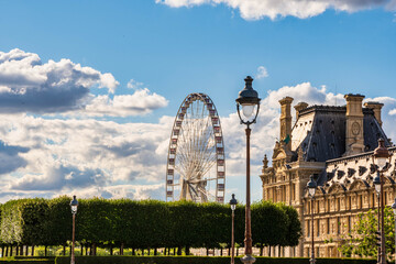 Beautiful view of Louvre palace, Paris, France
