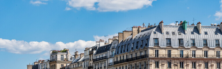 Traditional parisian buildings