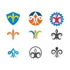 fleur de lis icon vector illustration design © sangidan