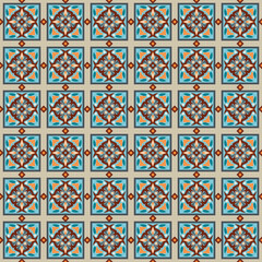 Vector abstract patch pattern. Mosaic background