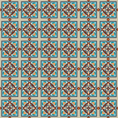 Vector abstract patch pattern. Mosaic background