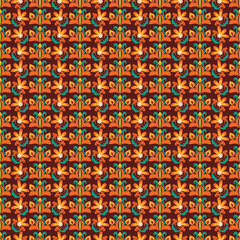 Vector abstract patch pattern. Mosaic background