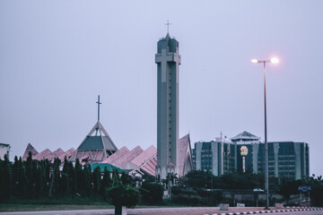 National ecumenical centre Abuja - obrazy, fototapety, plakaty