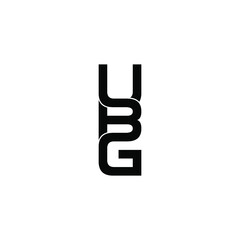 ubg letter original monogram logo design