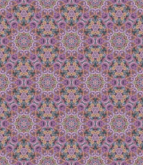 Vector abstract ethnic hand drawn seamless pattern