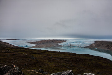 Summer landscape in the fiords of Narsaq, South West Greenland