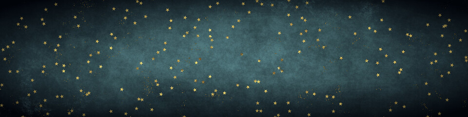 Christmas stars banner background