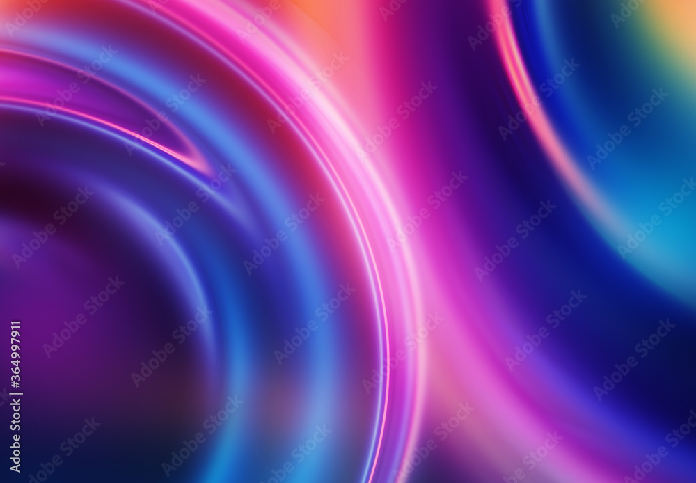 Poster bright abstract futuristic background with neon lines. light neon effect. laser light show, energy w