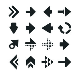 Set of  arrow icons 