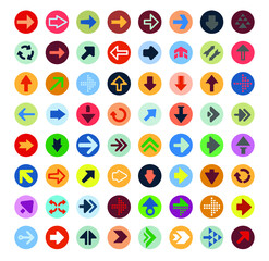 Set of  arrow icons 