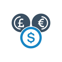 Coin exchange icon