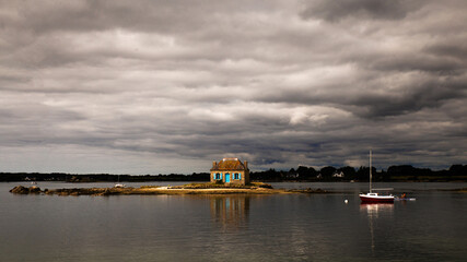 La maison sur l'eau, Saint Cado (Morbihan, Bretagne)