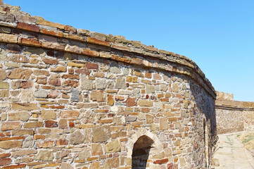 ancient historic Genoese castle or fortress