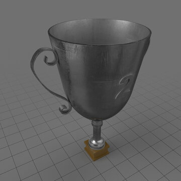 Second place trophy