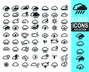 Outline Weather Icons - Vector 