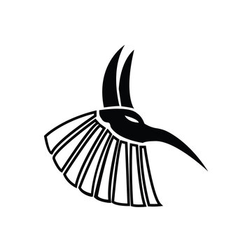 recommend clip art: Ancient Egypt God Anubis Vector Icon,Symbol,Sign on White Background