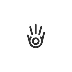 Hands logo vector design illustration template