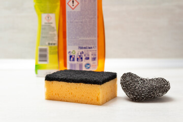 cleaning products with sponge household wire
