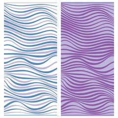 Vector abstract line patterns set.