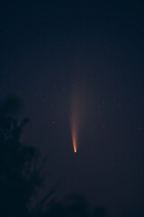 Obraz na płótnie Canvas Comet c/2020 F3 Neowise at sunrise