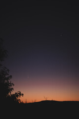 Comet c/2020 F3 Neowise at sunrise