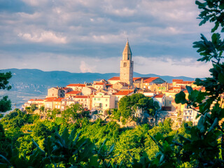 Fototapeta premium view of the old town of vrbnik