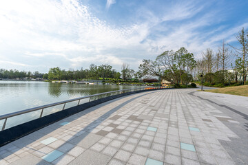 road in city park