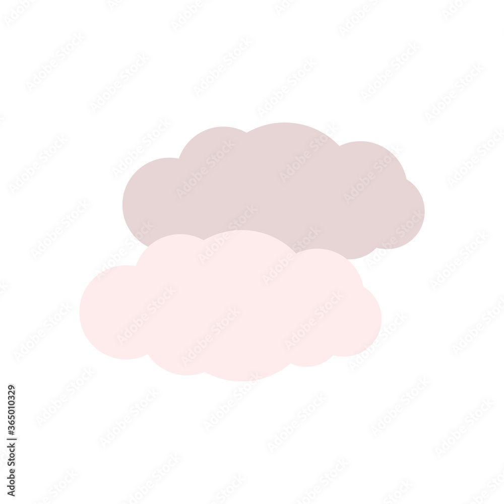 Poster weather, cloud icon. simple color vector elements of forecast icons for ui and ux, website or mobile