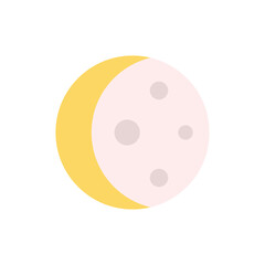 Weather, moon icon. Simple color vector elements of forecast icons for ui and ux, website or mobile application