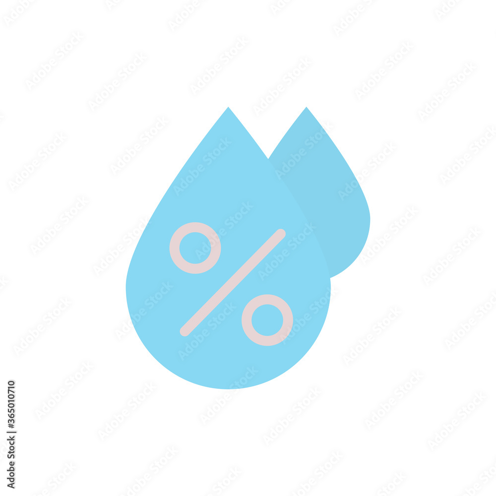 Poster drop, humidity icon. simple color vector elements of forecast icons for ui and ux, website or mobile