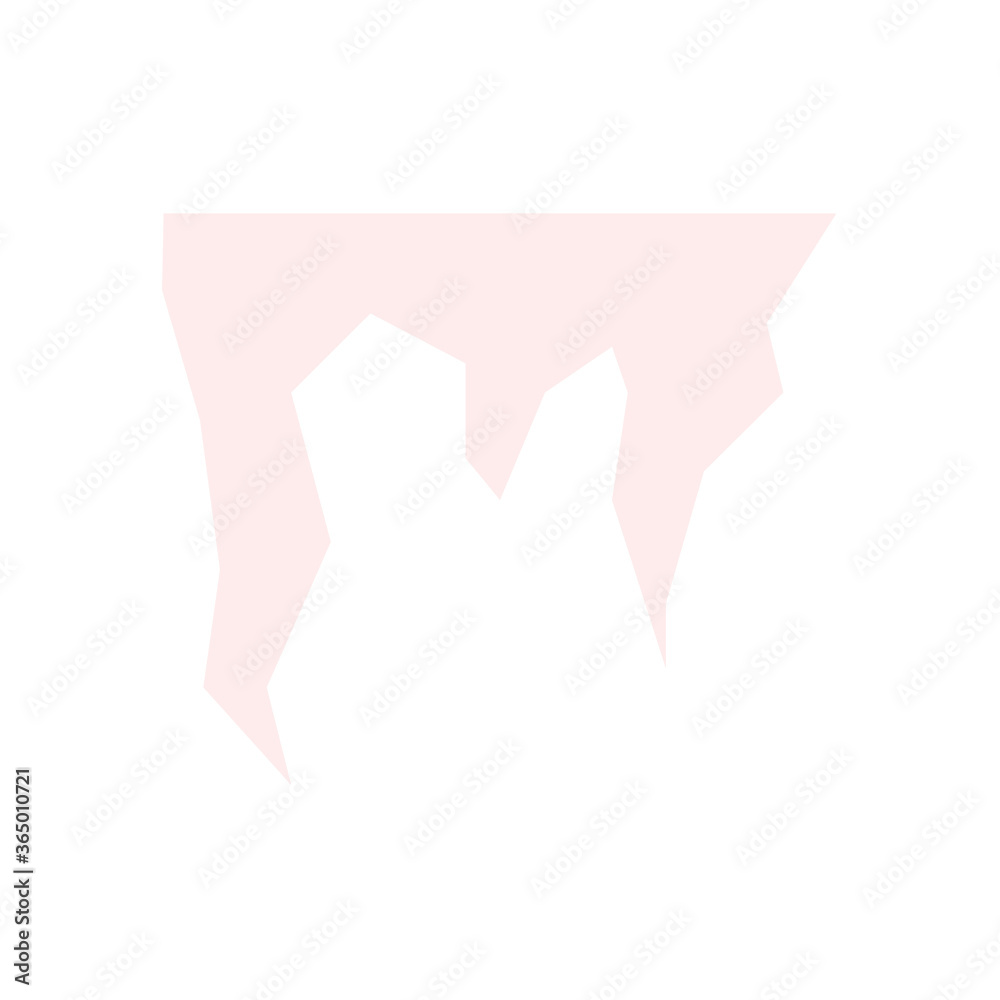 Poster ice, icicles icon. simple color vector elements of forecast icons for ui and ux, website or mobile a