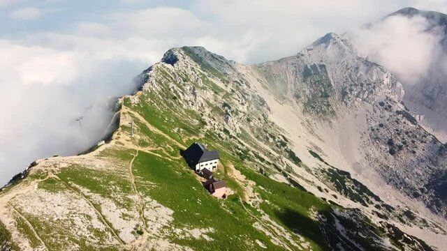 Amazing aerial footage over the Monte Baldo mountain in Italy.
This is an aerial clips of the mountains and forests in the summer season on a almost clear sunny day with some fog.