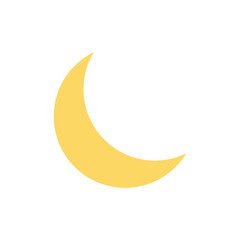 Moon, weather icon. Simple color vector elements of forecast icons for ui and ux, website or mobile application