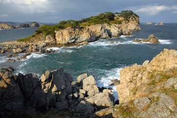 Far Eastern State Marine Reserve. View at Teplaya (Warm) Bay of Peter the Great Gulf. Gamow Peninsula, Primorsky Krai (Primorye), Far East, Russia.
