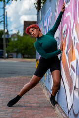 Black Woman Dancer In The City