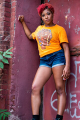 Black Woman Dancer In The City