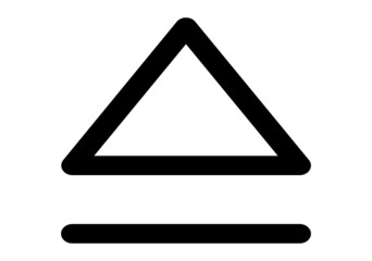 Eject icon,vector illustration. Flat design style. vector eject icon illustration isolated on White background, eject icon Eps10. eject icons graphic design vector symbols.