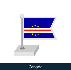 Cape Verde Table Flag