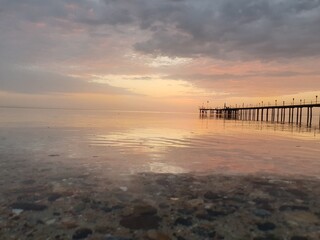 Obraz premium sunset by the sea