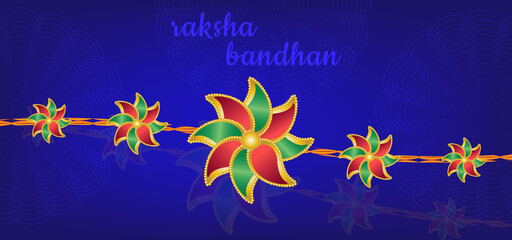 abstract floral raksha bandhan background 