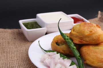 Aaloo bonda or batata vada or fried potato patty