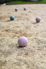 sand bocce ball court