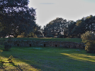 Zahurda, old stone sty and earth roof